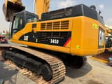 2011 Caterpillar 345D crawler excavator, rear three-quarter view