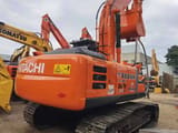 2020 Hitachi Zaxis 200 crawler excavator rear three-quarter view