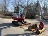 2019 Takeuchi TB230 mini excavator, side view
