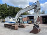 2013 Caterpillar 320E crawler excavator, side view