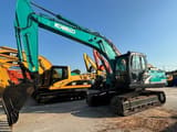 2022 Kobelco SK200 crawler excavator, side view