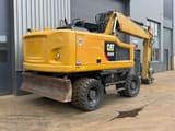 2017 Caterpillar M320F wheel excavator, rear three-quarter view