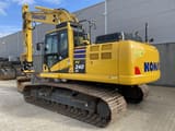 2023 Komatsu PC240LC-11 crawler excavator, rear three-quarter view