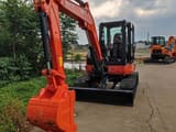 Kubota KX163-5 mini excavator, front three-quarter view
