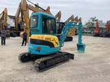 2022 Kubota U-30 mini excavator, rear three-quarter view