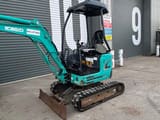 2021 Kobelco SK17SR mini excavator, side view