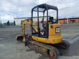 2018 Caterpillar 302.7DCR crawler excavator, rear three-quarter view
