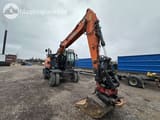 2019 Doosan DX165W-5 wheel excavator, front three-quarter view