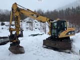 2005 Caterpillar M313C wheel excavator, side profile view