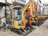 2023 Yanmar VIO 17 mini excavator, rear three-quarter view