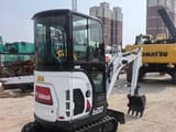 2023 Bobcat E20 mini excavator, three-quarter view