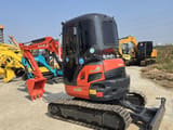 2023 Kubota U35 mini excavator, rear three-quarter view