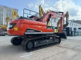 2020 Doosan DX225LCA crawler excavator, rear three-quarter view