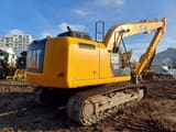 2012 Caterpillar 320EL crawler excavator, rear three-quarter view