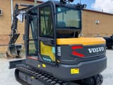 2020 Volvo EC60E crawler excavator, rear three-quarter view