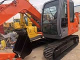Hitachi ZX70 crawler excavator, side view