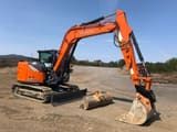 2023 Hitachi ZX95USBRP-7 crawler excavator, side profile view