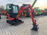 2022 Kubota KX019-4 mini excavator, front three-quarter view