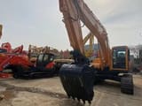 2008 Hyundai 225 crawler excavator, front view