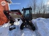 2023 Yanmar VIO26-6 mini excavator, front three-quarter view