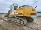 2004 Liebherr R934B crawler excavator, rear three-quarter view