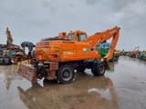 2002 Daewoo Solar 200W-V material handler, rear three-quarter view