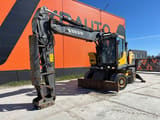 2017 Volvo EW210D wheel excavator, front three-quarter view