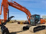 Hitachi Zaxis 210LC crawler excavator, side view