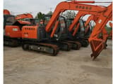 2020 Hitachi ZX70 mini excavator, side view