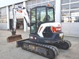 2023 Bobcat E55 Z mini excavator, three-quarter front view