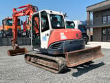 2011 Kubota KX080-3 mini excavator, front three-quarter view