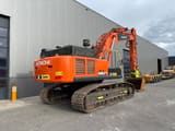 2018 Hitachi Zaxis 490LCH crawler excavator, rear three-quarter view