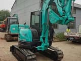 2024 Kobelco SK50SR mini excavator, front three-quarter view