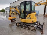 2020 Caterpillar 303.5ECR crawler excavator, rear three-quarter view