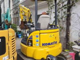 2017 Komatsu PC20MR mini excavator rear view