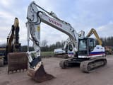 2013 Volvo EC220DL crawler excavator, front three-quarter view