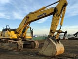 2022 Komatsu PC450 LC crawler excavator, side view