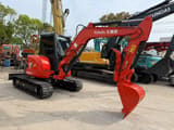 2019 Kubota U55-4 mini excavator, side view