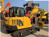 2020 Komatsu PC56-7 mini excavator, rear three-quarter view