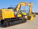 2020 Caterpillar 318FL crawler excavator, rear three-quarter view