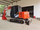 2014 Hitachi ZX60 mini excavator, rear three-quarter view