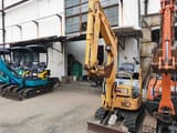 2023 Yanmar VIO 17 mini excavator, front three-quarter view