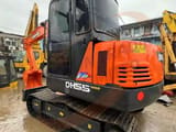 2019 Daewoo DH55-7 Gold crawler excavator, rear three-quarter view