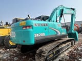 2022 Kobelco SK200 Super crawler excavator, rear three-quarter view