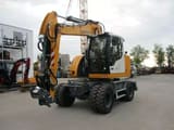 2023 Liebherr A 913 Compact wheel excavator, front three-quarter view