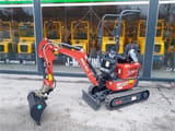 Mole M12 mini excavator, side view