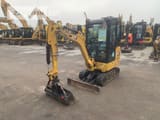 2023 Caterpillar 301.8-05A mini excavator, front three-quarter view