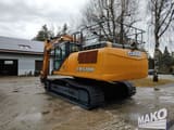 2016 CASE CX370D crawler excavator, rear three-quarter view