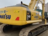 Komatsu PC240LC crawler excavator, rear three-quarter view