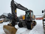 2022 Volvo EWR170E wheel excavator, front three-quarter view